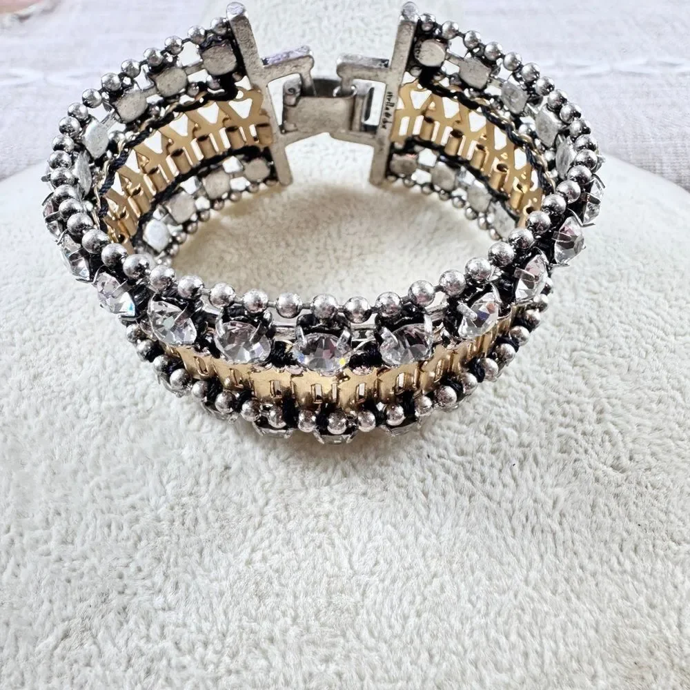 Stella & Dot Silver Crystal Bracelet
